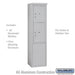 Salsbury 11 Door High Free-Standing 4C Horizontal Parcel Locker with 2 Parcel Lockers in Aluminum with USPS Access - Sweatfully