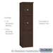 Salsbury 11 Door High Free-Standing 4C Horizontal Parcel Locker with 2 Parcel Lockers in Bronze with USPS Access - Sweatfully