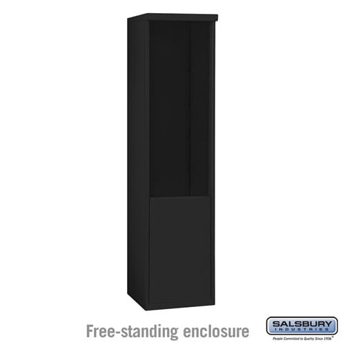 Salsbury Free-Standing Enclosure - for 3711 Single Column Unit - Black - Sweatfully