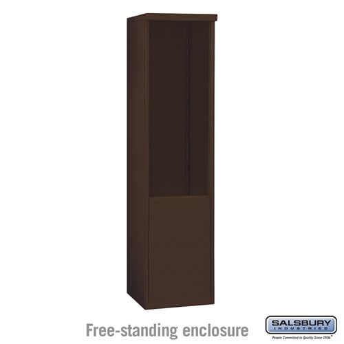 Salsbury Free-Standing Enclosure - for 3711 Single Column Unit - Bronze - Sweatfully