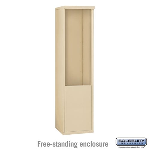 Salsbury Free-Standing Enclosure - for 3711 Single Column Unit - Sandstone - Sweatfully