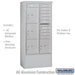 Salsbury Maximum Height Free-Standing 4C Horizontal Mailbox with 10 Doors and 4 Parcel Lockers in Aluminum with USPS Access - Sweatfully