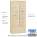 Salsbury Maximum Height Free-Standing 4C Horizontal Mailbox with 10 Doors and 4 Parcel Lockers in Sandstone Private Access - Sweatfully