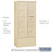 Salsbury Maximum Height Free-Standing 4C Horizontal Mailbox with 10 Doors and 4 Parcel Lockers in Sandstone with USPS Access - Sweatfully