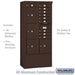 Salsbury Maximum Height Free-Standing 4C Horizontal Mailbox with 10 Doors and 4 Parcel Lockers in Bronze with USPS Access - Sweatfully