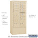 Salsbury Maximum Height Free-Standing 4C Horizontal Mailbox with 15 Doors and 3 Parcel Lockers in Sandstone with USPS Access - Sweatfully