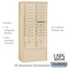Salsbury Maximum Height Free-Standing 4C Horizontal Mailbox with 20 Doors and 2 Parcel Lockers in Sandstone with Private Access - Sweatfully