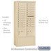 Salsbury Maximum Height Free-Standing 4C Horizontal Mailbox with 20 Doors and 2 Parcel Lockers in Sandstone with USPS Access - Sweatfully