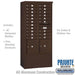 Salsbury Maximum Height Free-Standing 4C Horizontal Mailbox with 20 Doors and 2 Parcel Lockers in Bronze with Private Access - Sweatfully