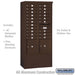 Salsbury Maximum Height Free-Standing 4C Horizontal Mailbox with 20 Doors and 2 Parcel Lockers in Bronze with USPS Access - Sweatfully