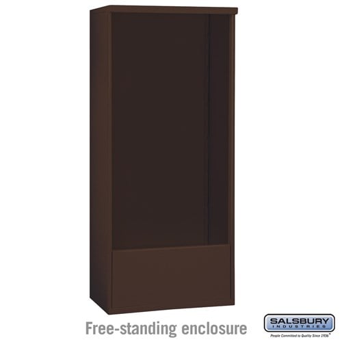 Salsbury Free-Standing Enclosure - for 3716 Double Column Unit - Bronze - Sweatfully