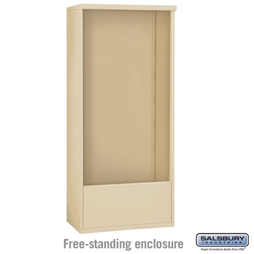 Salsbury Free-Standing Enclosure - for 3716 Double Column Unit - Sandstone - Sweatfully