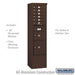 Salsbury Maximum Height Free-Standing 4C Horizontal Mailbox with 6 Doors and 2 Parcel Lockers in Bronze with USPS Access - Sweatfully