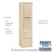 Salsbury Maximum Height Free-Standing 4C Horizontal Mailbox with 9 Doors and 1 Parcel Locker in Sandstone with Private Access - Sweatfully