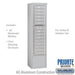 Salsbury Maximum Height Free-Standing 4C Horizontal Mailbox with 14 Doors in Aluminum with Private Access - Sweatfully