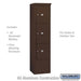 Salsbury Maximum Height Free-Standing 4C Horizontal Parcel Locker with 3 Parcel Lockers in Bronze with USPS Access - Sweatfully