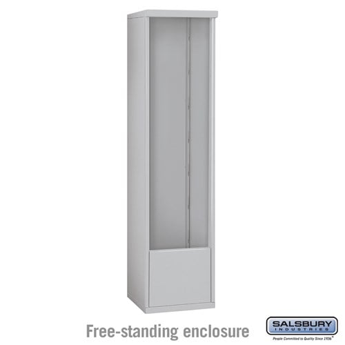 Salsbury Free-Standing Enclosure - for 3716 Single Column Unit - Aluminum - Sweatfully