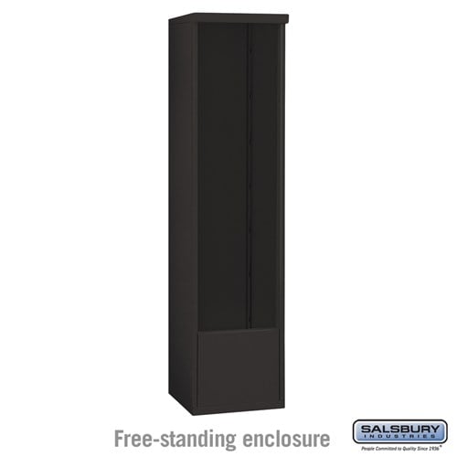 Salsbury Free-Standing Enclosure - for 3716 Single Column Unit - Black - Sweatfully