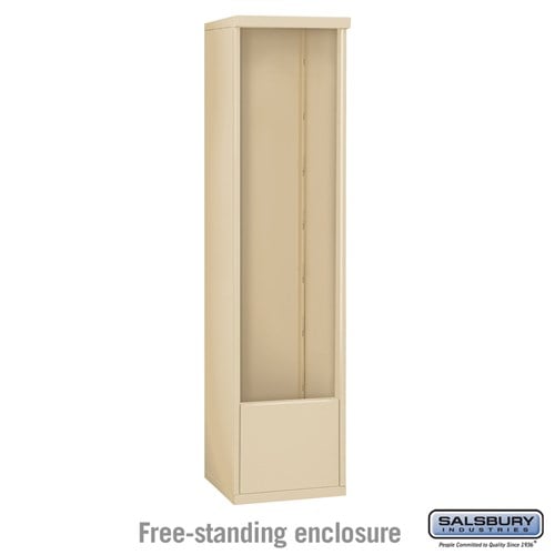 Salsbury Free-Standing Enclosure - for 3716 Single Column Unit - Sandstone - Sweatfully