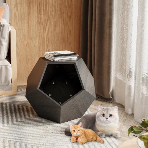 25.98'' Modern Pet Furniture Cat Carrier, Sofa Side Table, Planter MDF Multifunctional Furniture, Burmese Sumac - Sweatfully