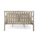 Outdoor Daybed, Patio Daybed with Four Pillows, Wooden Outdoor Bed with Curved Armrests for Poolside, Backyard, Garden - Sweatfully