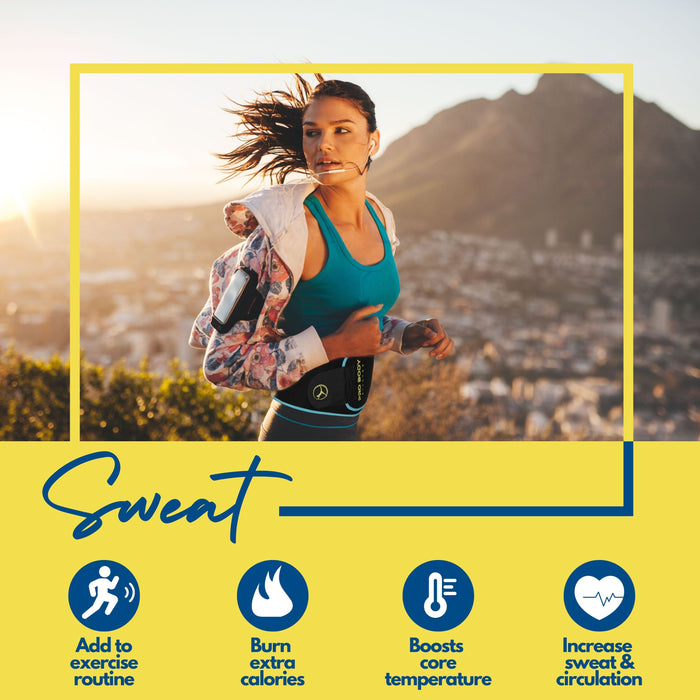 Waist Trimmer Belt for High-Intensity Training, Yoga and Workouts - Sweatfully