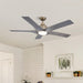 56" Genoa Farmhouse DC Motor Downrod Mount Reversible Ceiling Fan with Lighting and Remote Control - Sweatfully