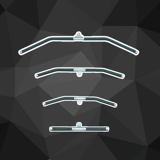 Rotating Lat Bar Kit - Cable Attachment Kit #3 - Muscle D Fitness - Cable Attachment Storage Attachment set Single Double Hand Grips Lat Bar - Sweatfully