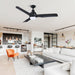 52" Cason Induatrial Downrod Mount Reversible Ceiling Fan with LED Lighting and Remote Control - Sweatfully