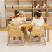 Avenlur Adrian Multi-Height Adjustable Wooden Table and Chairs Set - Montessori Inspired for Toddlers & Kids - Sweatfully