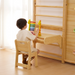 Walnut Modular 9-in-1 Swedish Ladder Wall Gym – Indoor Climber for Kids & Toddlers - Sweatfully