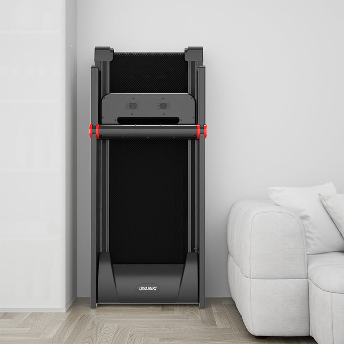 DeerRun A1 Pro Move+  6% Incline Foldable Treadmill——2025 Upgraded Chip & NFC Support | 350Lbs, 10mph Black - Sweatfully