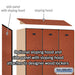 Salsbury 18" Wide Double Tier Designer Wood Locker - 3 Wide - 6 Feet High - 24 Inches Deep - Cherry - Black Resettable Combination Locks - Sweatfully