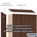 Salsbury 18" Wide Double Tier Designer Wood Locker - 3 Wide - 6 Feet High - 18 Inches Deep - Mahogany - Black Resettable Combination Locks - Sweatfully