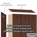 Salsbury 18" Wide Triple Tier Designer Wood Locker - 3 Wide - 6 Feet High - 24 Inches Deep - Mahogany - Silver Electronic Locks - Sweatfully