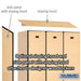 Salsbury 12" Wide Double Tier Designer Wood Locker - 3 Wide - 5 Feet High - 15 Inches Deep - Maple - Black Electronic Locks - Sweatfully