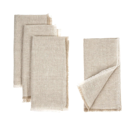 Lina Linen Napkins Set of Chambray - Sweatfully