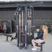 4 Stack Megatron Standard Jungle Gym - 2 Colors - Muscle D Fitness - Low Row, Lat Pulldown, Single Handle Hi/low Pulley, Double Hi/Low Pulley - Sweatfully