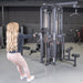 4 Stack Megatron Standard Jungle Gym - 2 Colors - Muscle D Fitness - Low Row, Lat Pulldown, Single Handle Hi/low Pulley, Double Hi/Low Pulley - Sweatfully