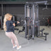 4 Stack Megatron Standard Jungle Gym - 2 Colors - Muscle D Fitness - Low Row, Lat Pulldown, Single Handle Hi/low Pulley, Double Hi/Low Pulley - Sweatfully