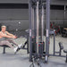 4 Stack Megatron Standard Jungle Gym - 2 Colors - Muscle D Fitness - Low Row, Lat Pulldown, Single Handle Hi/low Pulley, Double Hi/Low Pulley - Sweatfully