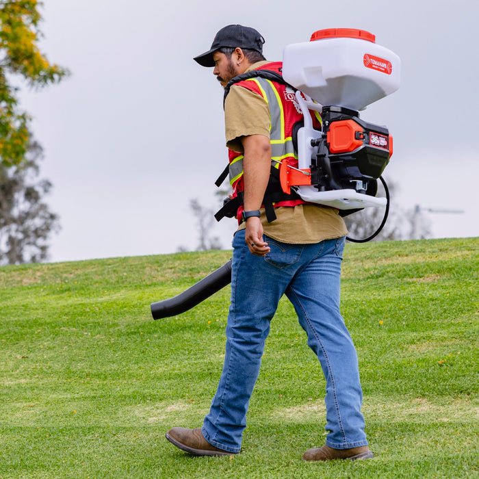 5 Gal Battery-Powered Fertilizer Spreader Broadcast Lawn Seed Ice Melt Salt - Sweatfully