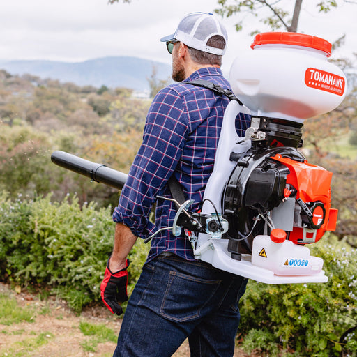 4 Gal Motorized Fertilizer Spreader Broadcast Lawn Seed Ice Melt Salt - Sweatfully