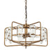 4-Light Golden or Black Modern Crystal Island Pendant Light - Sweatfully