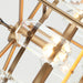 4-Light Golden or Black Modern Crystal Island Pendant Light - Sweatfully