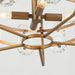 4-Light Golden or Black Modern Crystal Island Pendant Light - Sweatfully