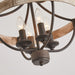 4-Light Industrial Ceiling Light - Sweatfully