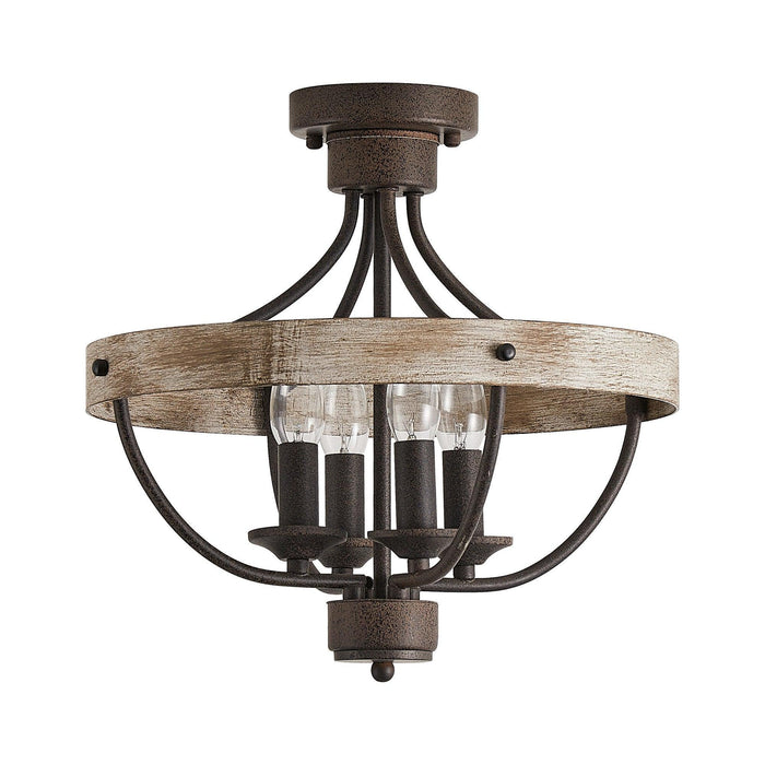4-Light Industrial Ceiling Light - Sweatfully