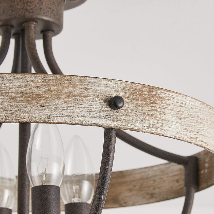 4-Light Industrial Ceiling Light - Sweatfully