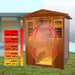4-Person Luxury Low EMF Outdoor FAR Infrared Home Sauna With Bluetooth Audio, 2050W (SAK15372) - Sweatfully